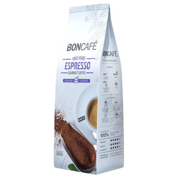 Boncafé - Gourmet Collection Ground Coffee : Espresso Blend (100% Arabica) (200g)