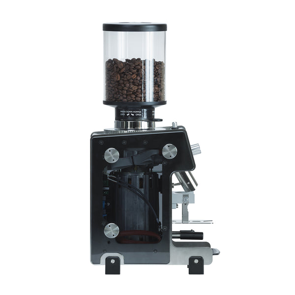 Side view of Dalla Corte Grinder Max (Glass)