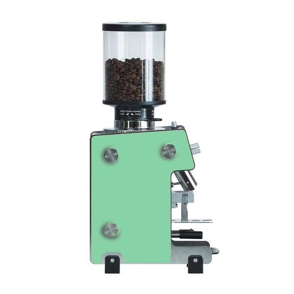 Side view of Dalla Corte Grinder Max (Mint Green)
