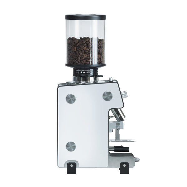 Side view of Dalla Corte Grinder Max (White)