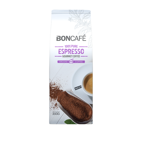Boncafé - 美食系列 研磨咖啡：濃縮咖啡混合（100% 阿拉比卡咖啡）（200 克）