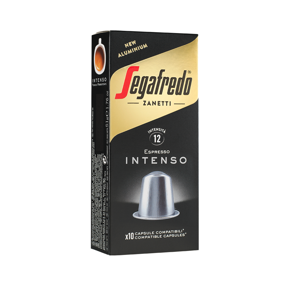 Segafredo Zanetti - Intenso 咖啡鋁膠囊（適用於 Nespresso®）（10 顆）