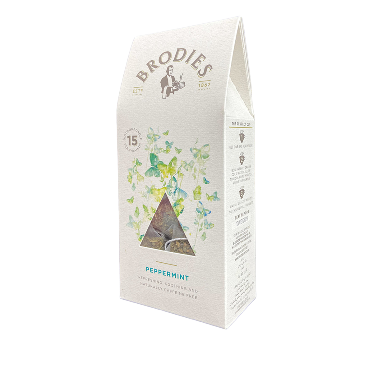Brodies - Peppermint Pyramid Tea Bag